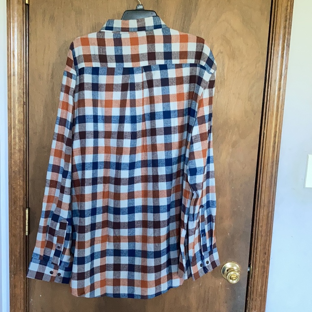 Relist 2/5 ❌Croft & barrow classic fit the extra soft flannel plaid shirt XXL - Picture 13 of 16